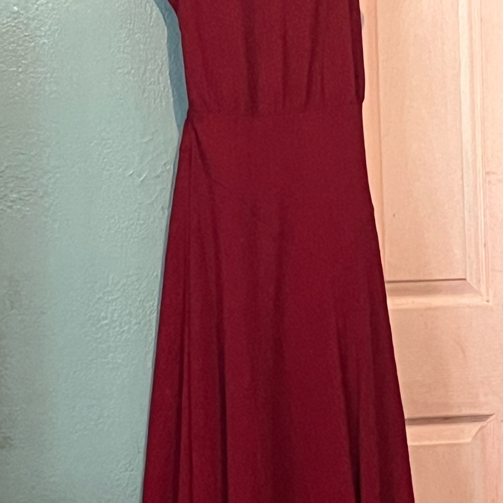 Elegant Burgundy Dress